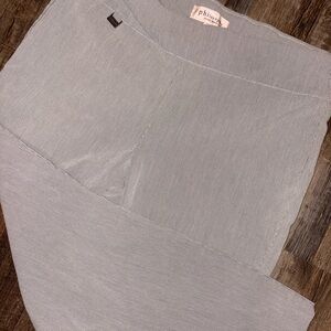 Philosophy Petite Gray Striped Top